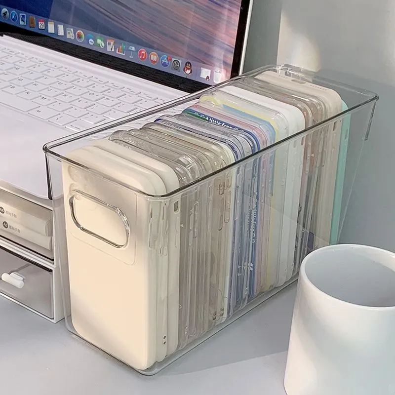 Transparent Phone Case Storage Box Large Capacity