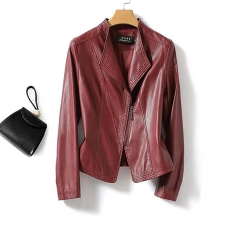 Small Genuine Leather Sheepskin Jacket Short Slim-fit Leather Coat Women's Fashion