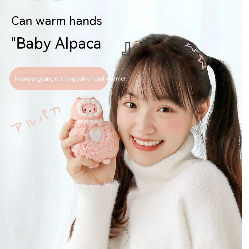 Portable Alpaca Shape Hand Warmer Power Bank Two-in-one