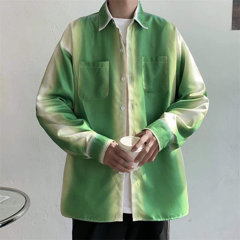 Design Gradient Shirt Spring And Autumn Fashion Loose Top Coat