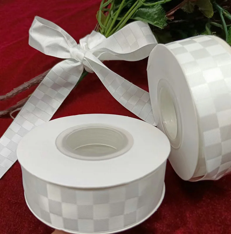 Plaid Hand Woven Ribbon Decorative Band