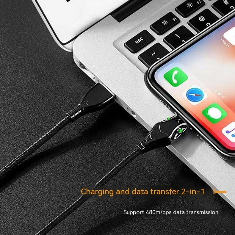 Zinc Alloy Snake Head Data Cable Super Fast Charge