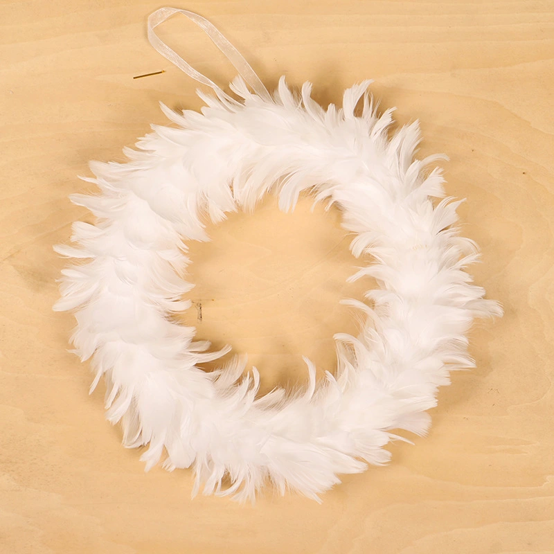 White Feather Home Decoration Wreath