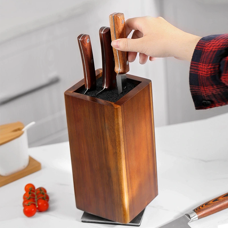 Wooden 360-degree Magnetic Rotating Tool Holder