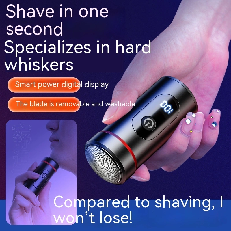 Compact Portable Removable Washing Electric Shaver