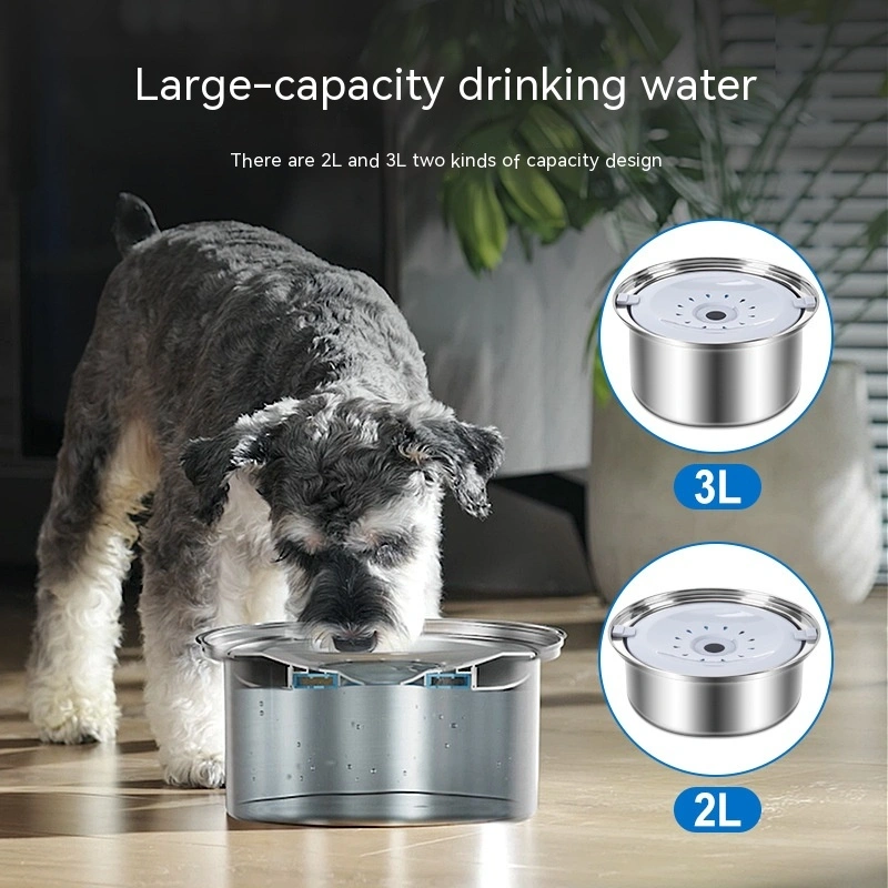 Stainless Steel Large Capacity Floating Pet Bowl