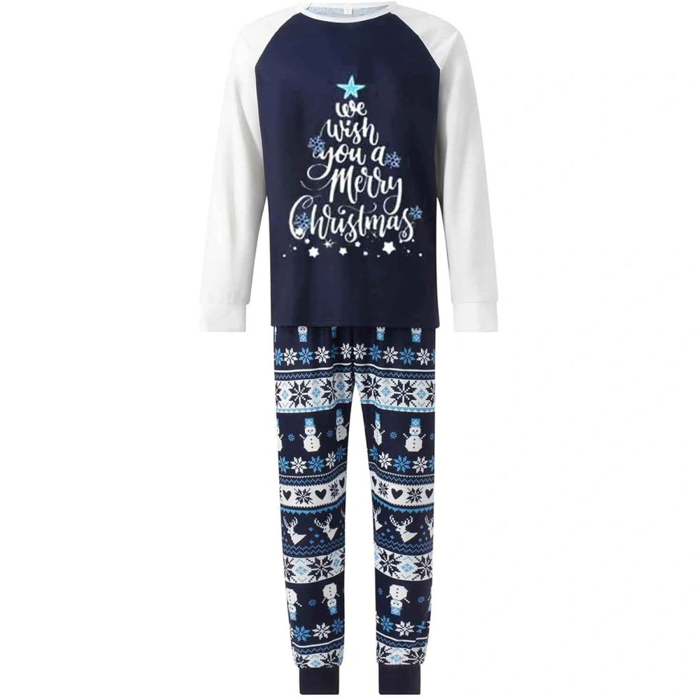 Parent-Child Christmas Pajamas, Romper/Tops and Striped Pants Suit