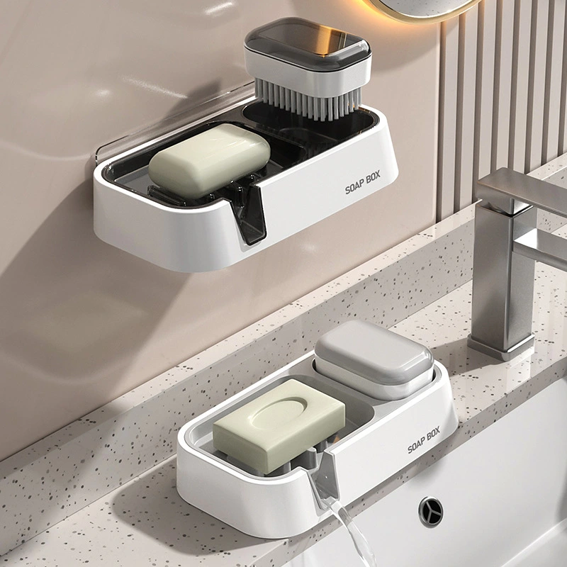 Soap Dish Punch-free Wall-mounted Double Layer