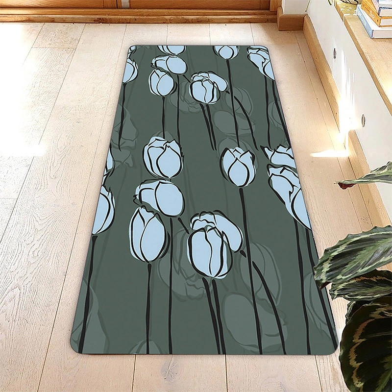 Suede Natural Rubber Beginner Yoga Mat