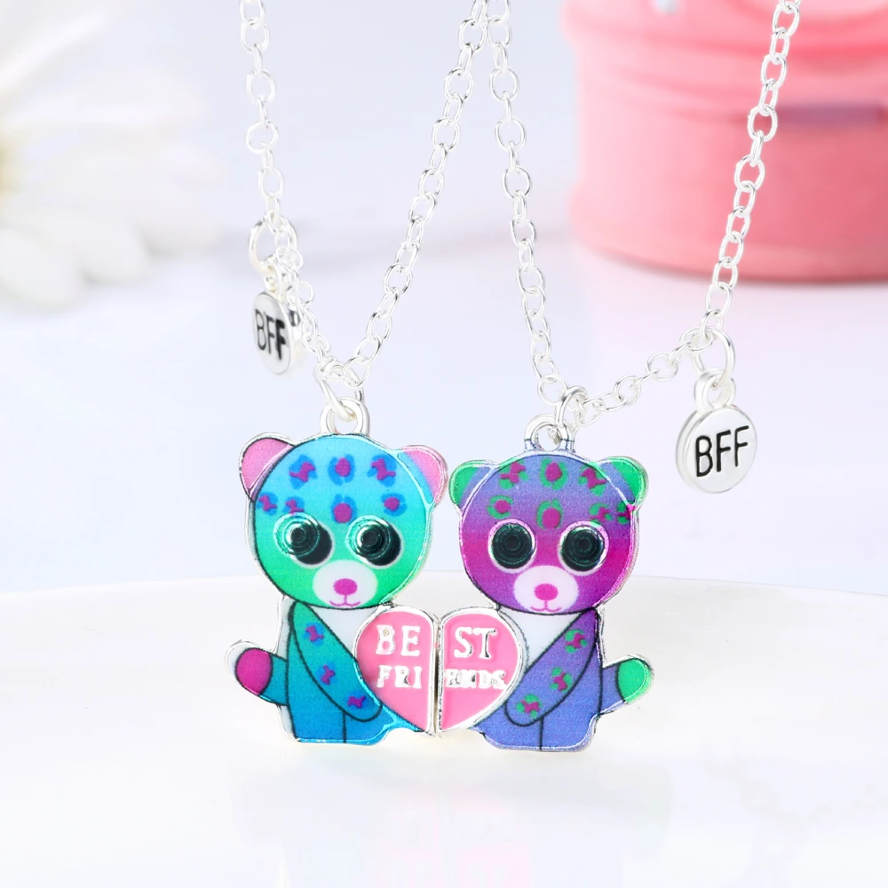 Alloy Oil Dripping Cartoon Friend Necklace