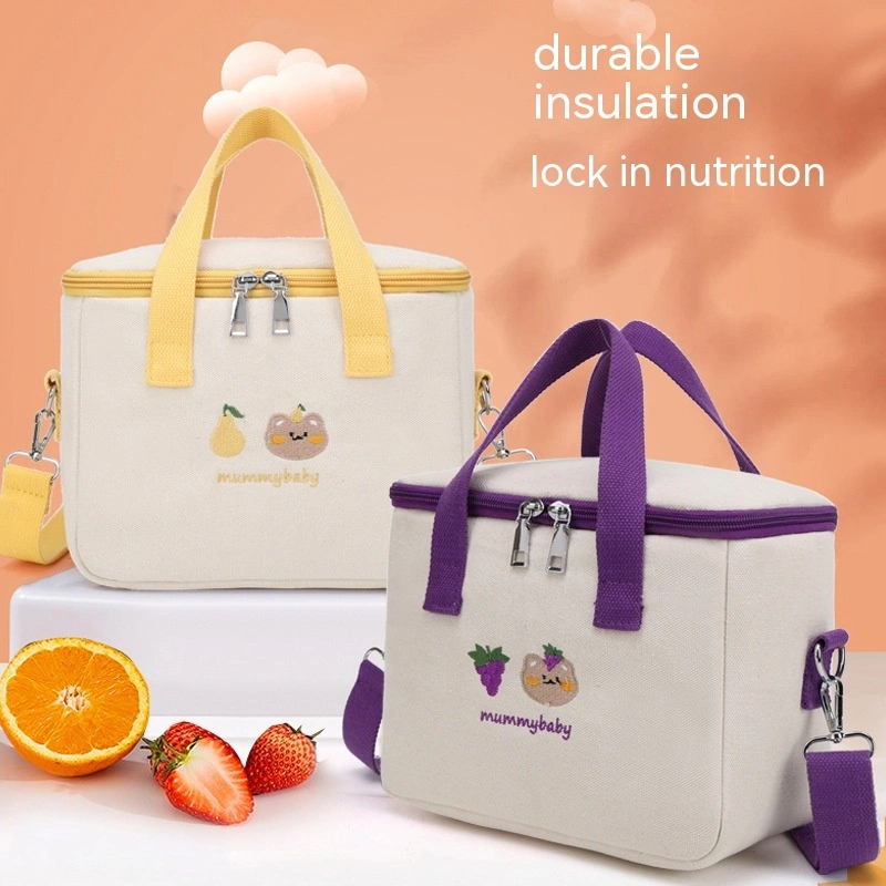 Large Capacity Portable Lunch Box Bag Thick Insulation Layer