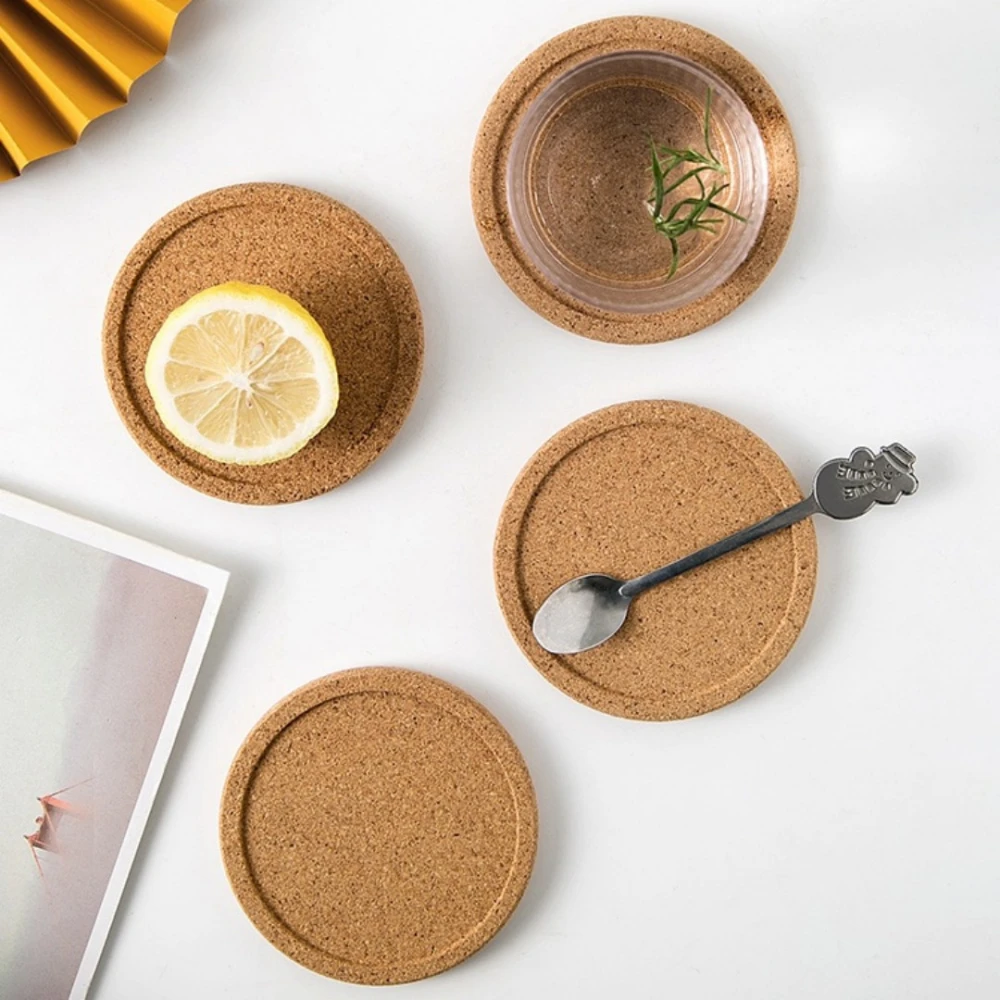 Spot Direct Supply Concave Cork Cup Anti-scald Cork Mat Waterproof Heat-resistant Mat