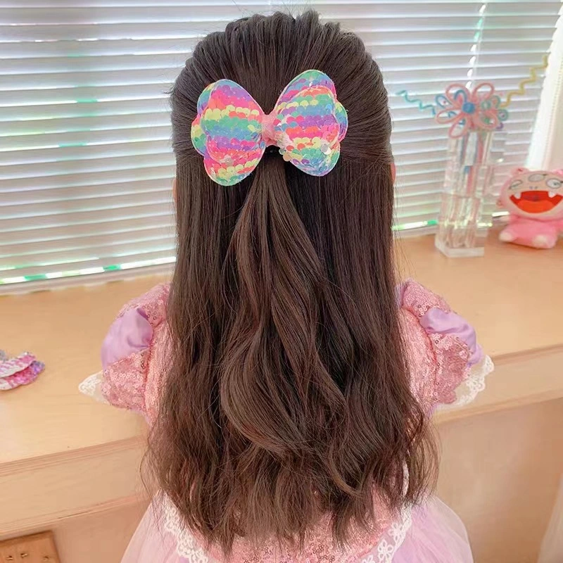 Children's Fashion Simple Sequined Butterfly Hair Rope