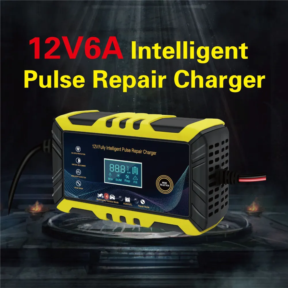 Motorcycle Storage Battery Charger Intelligent Pulse Repair