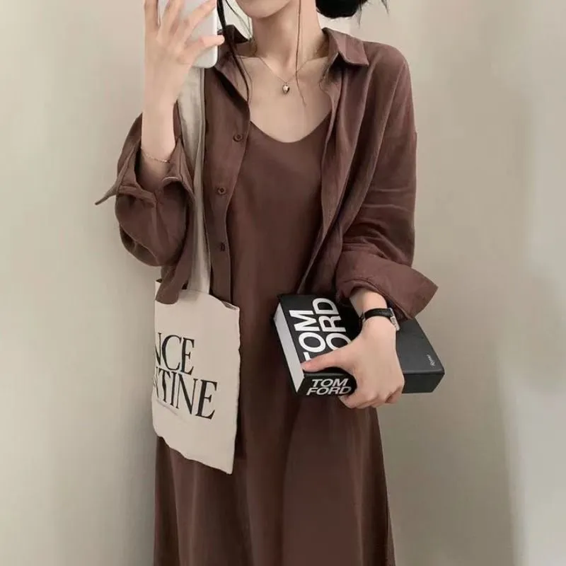 Women's Cotton And Linen Dress Two-piece Set