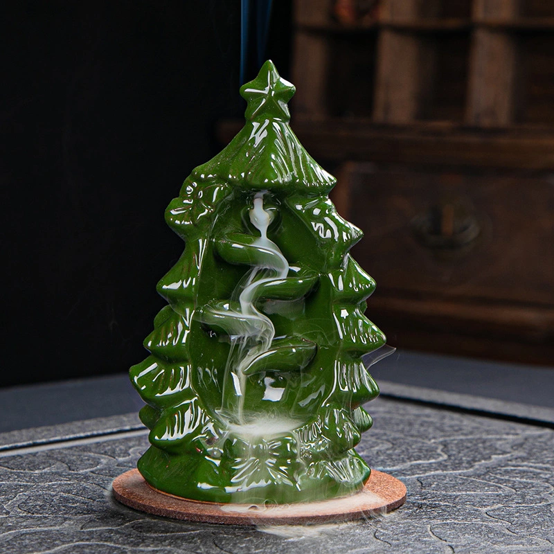 Christmas Tree Backflow Incense Burner Ornaments