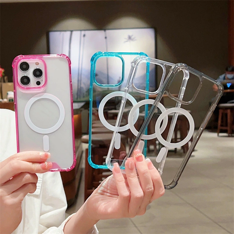 Creative Four-corner Drop-resistant Magnetic Phone Case