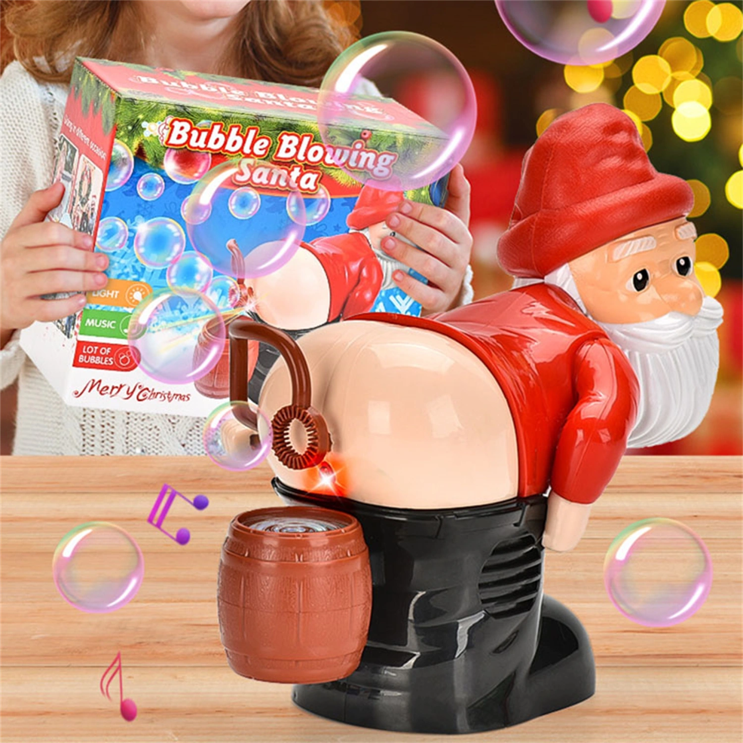 Bubble Maker Toy, Funny Music Automatic Fart Bubble Blower Machine