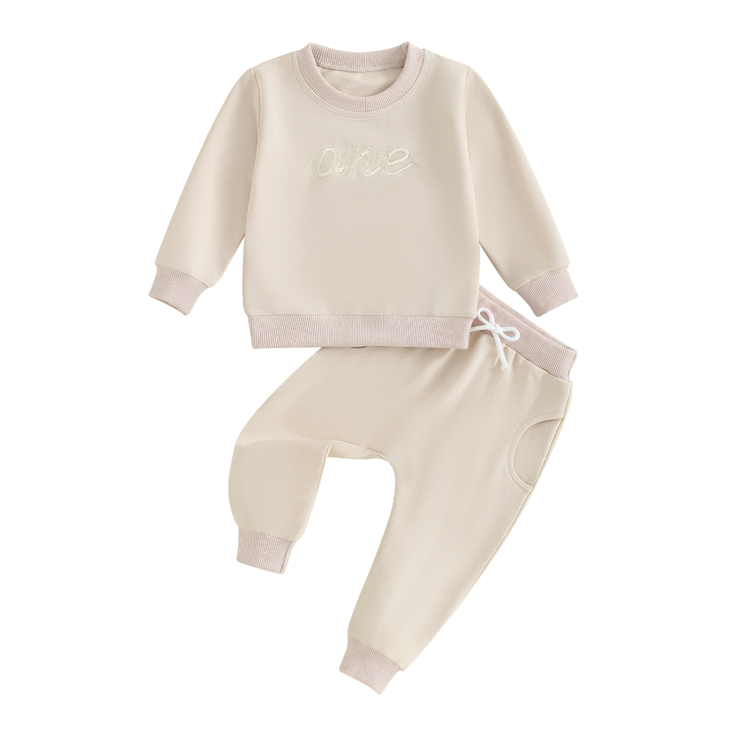 Baby Pants Outfits Toddler Letter Embroidery Sweatshirt and Pants