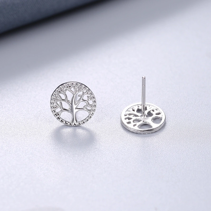 Women's Tree Of Life Stud Earrings