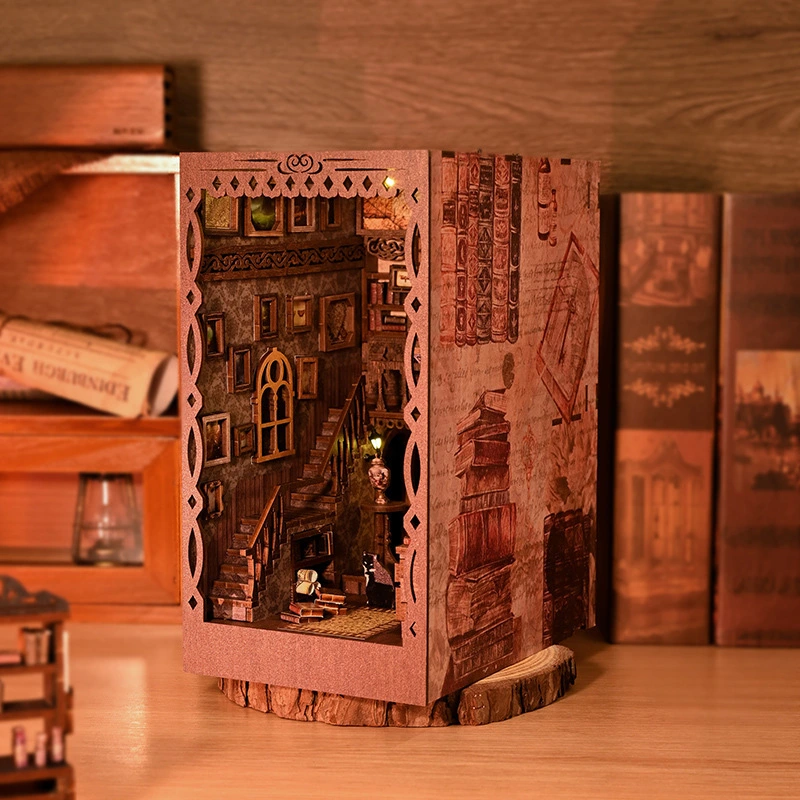 Handmade Diy Cottage Scholar Mengxiang Creative Assembly Book Stand