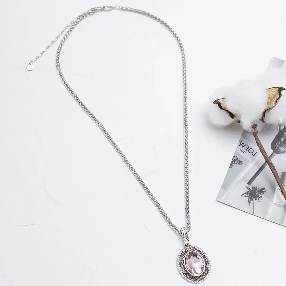 Women's Autumn And Winter Long Pendant Pendant Gem Necklace