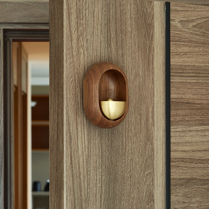 Wooden Magnetic Suction Door Bell Pendant