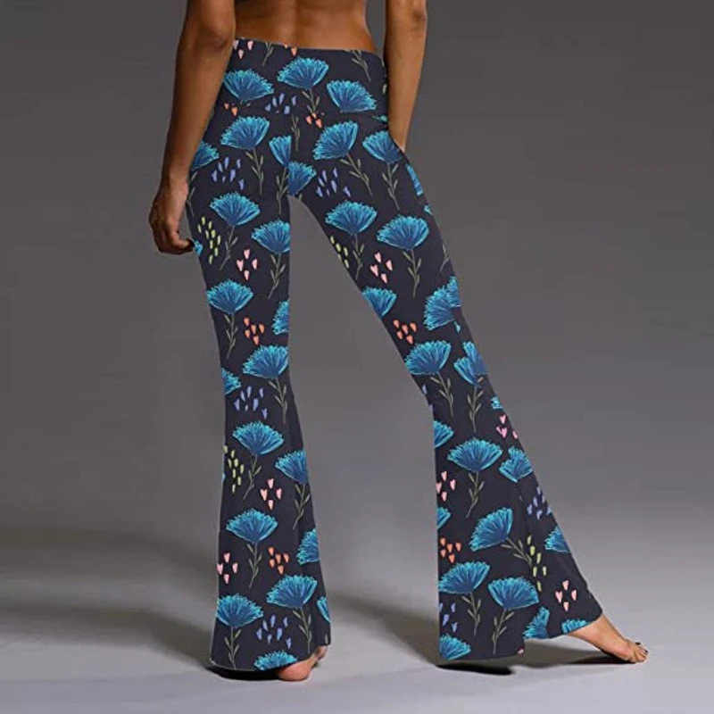 Tight Retro Printed Casual Pants