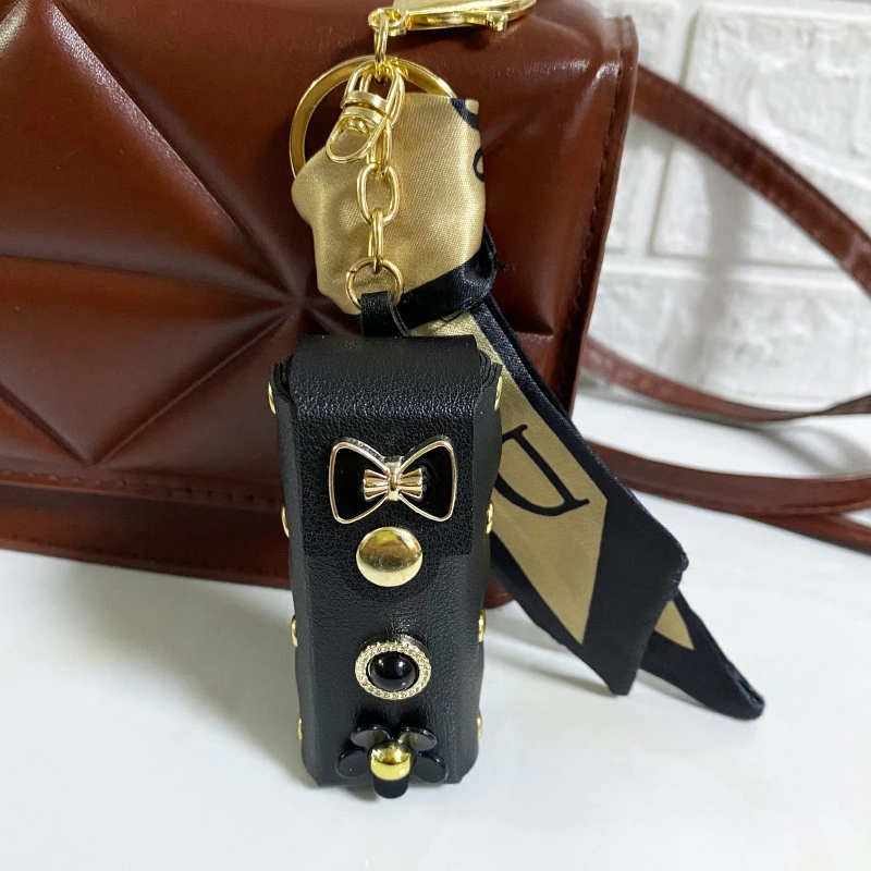 Lipstick Pack Silk Scarf Keychain Storage Coin Purse