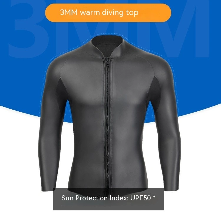 3MM Surfing Wetsuit Sports Light Leather Top For Men