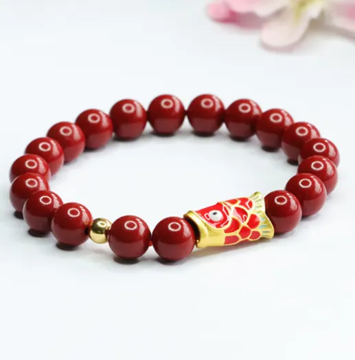 Red Sand Hand Chain Purple Gold Sand Carp Bracelet