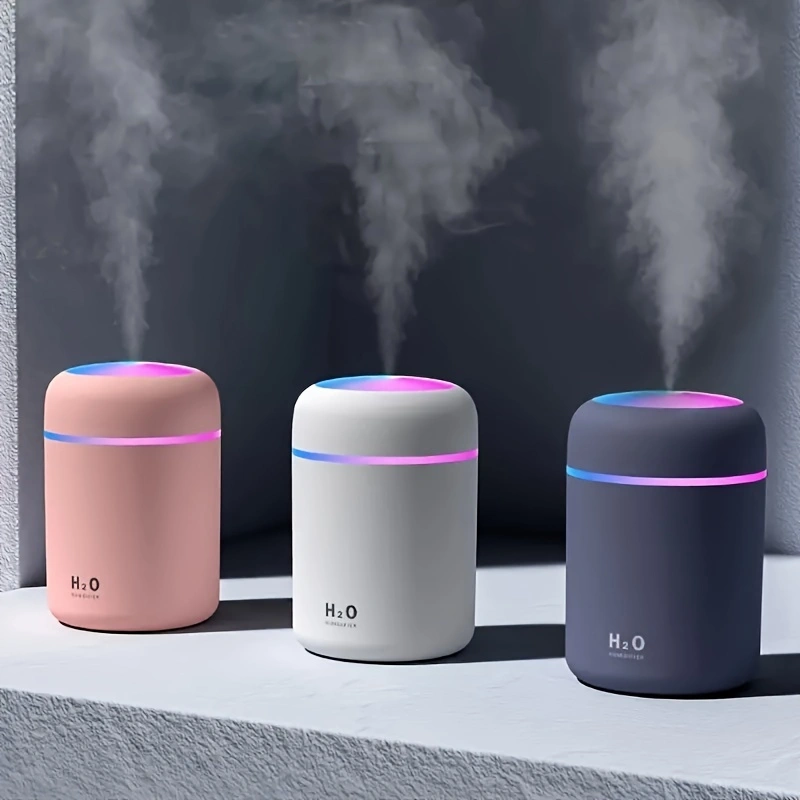 Portable Humidifiers 10.14oz,USB Desktop Humidifier,Cool Mist Quiet Ultrasonic Aroma Diffuser,For Car,Office, Bedroom, Auto Shut Off, 2 Mist Modes