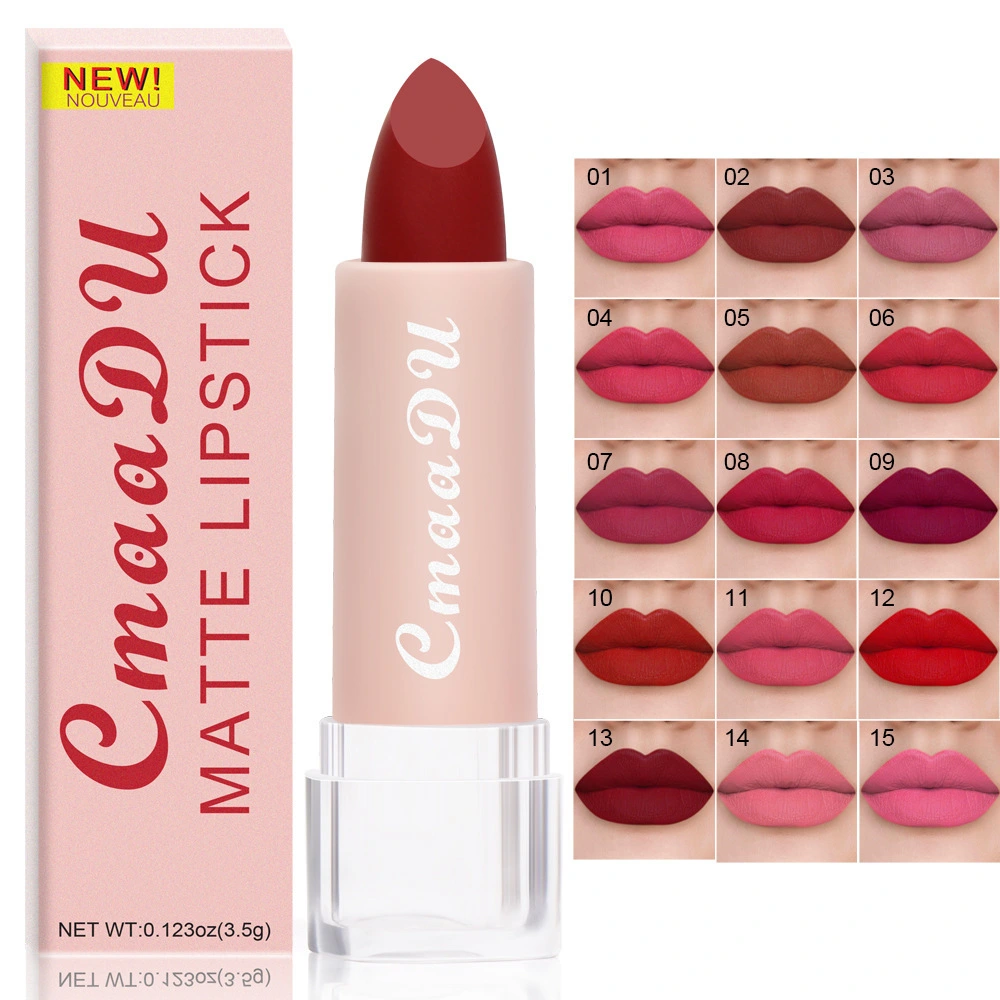 A Sexy Waterproof Nude Matte Lipsticks Long Lasting Lip Gloss Not Fading Red Velvet Makeup Cosmetics Lipstick