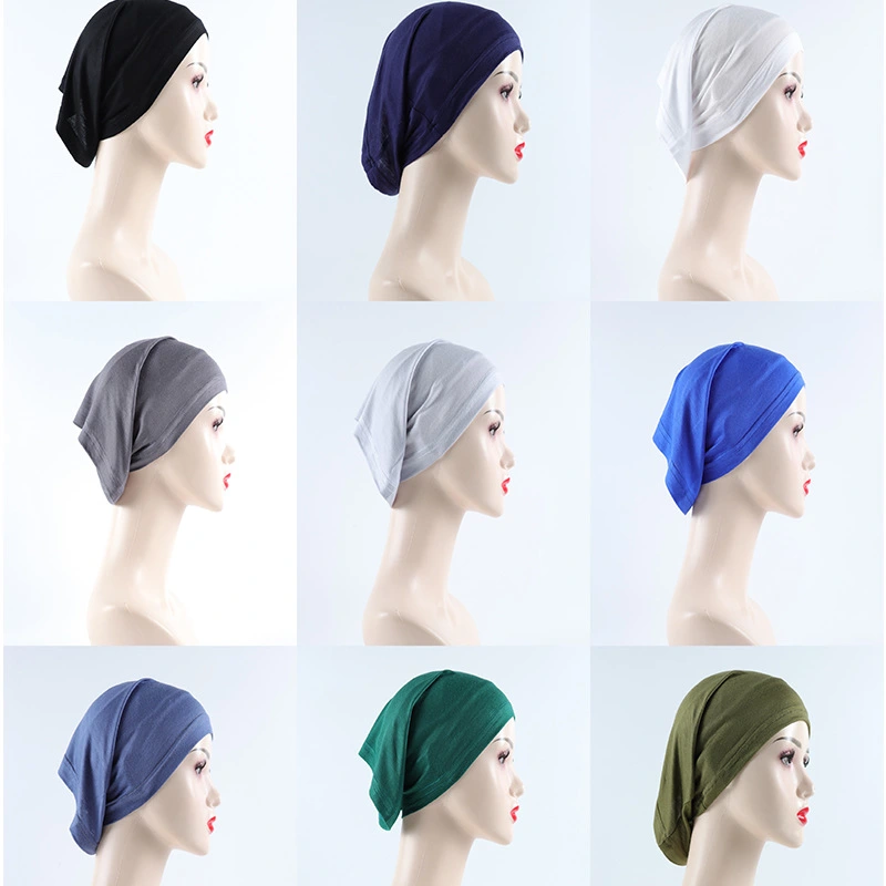 Modal Rayon Jersey Headscarf Monochrome Stretch Bottoming Hood