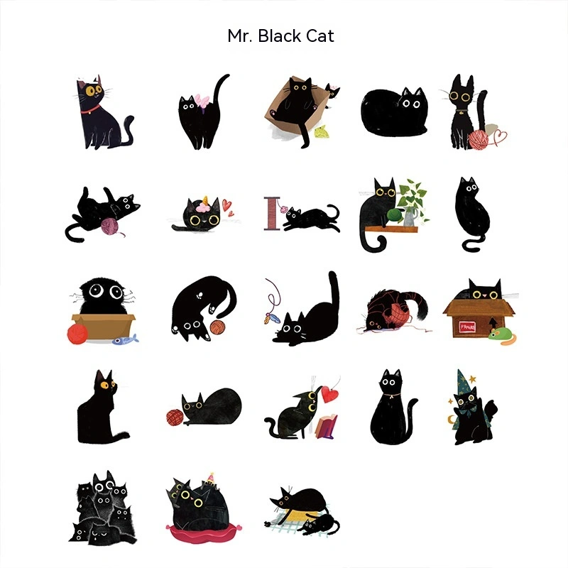 Kitty Notebook Box-packed Stickers Cartoon