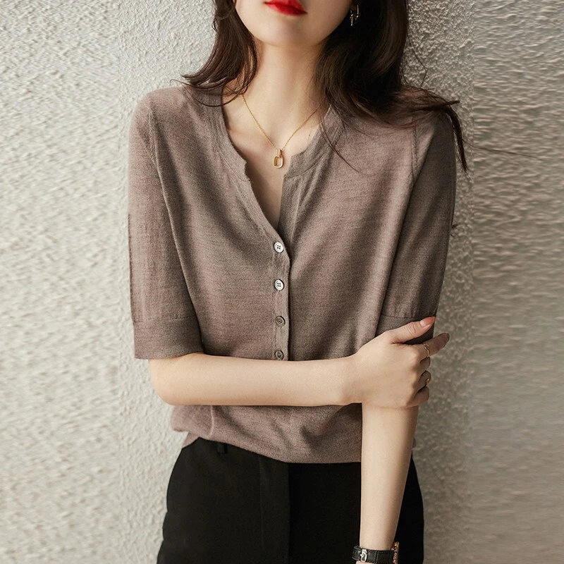 Women's Fashion Slim-fit Half-sleeve T-shirt