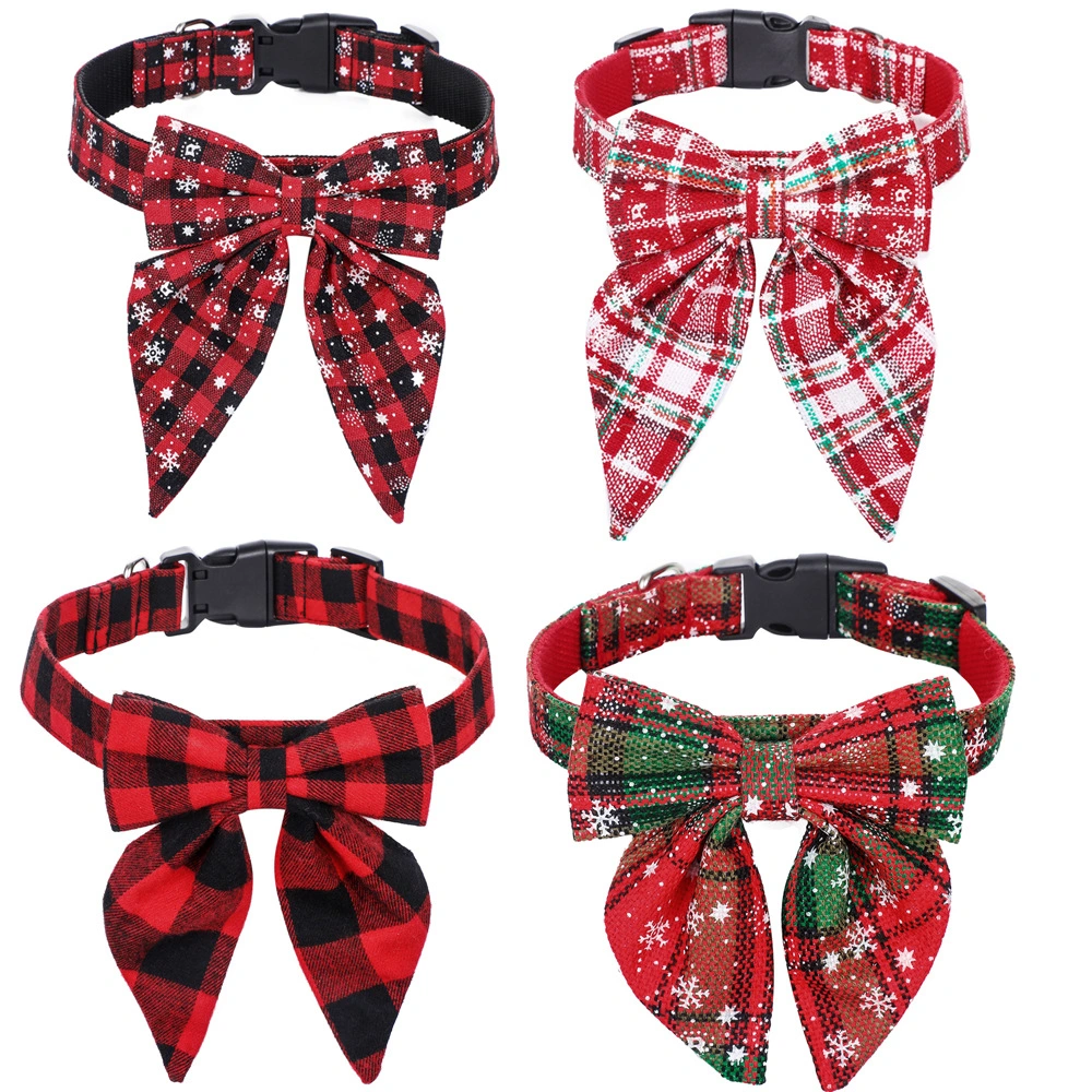 Pet Collar Bow Tie Christmas Dog