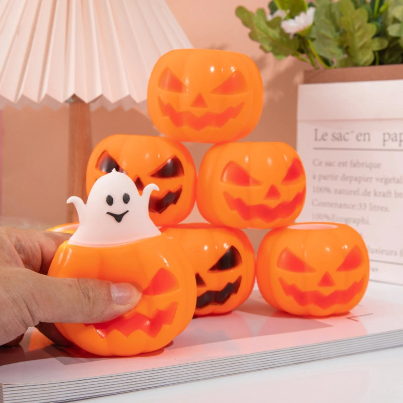 Halloween Funny Pumpkin Squeezing Toy Vent Decompression Toy