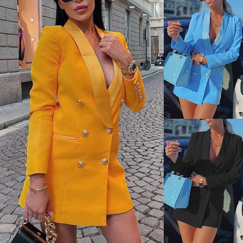 Women's Fashion Waist-controlled Long-sleeved Coat