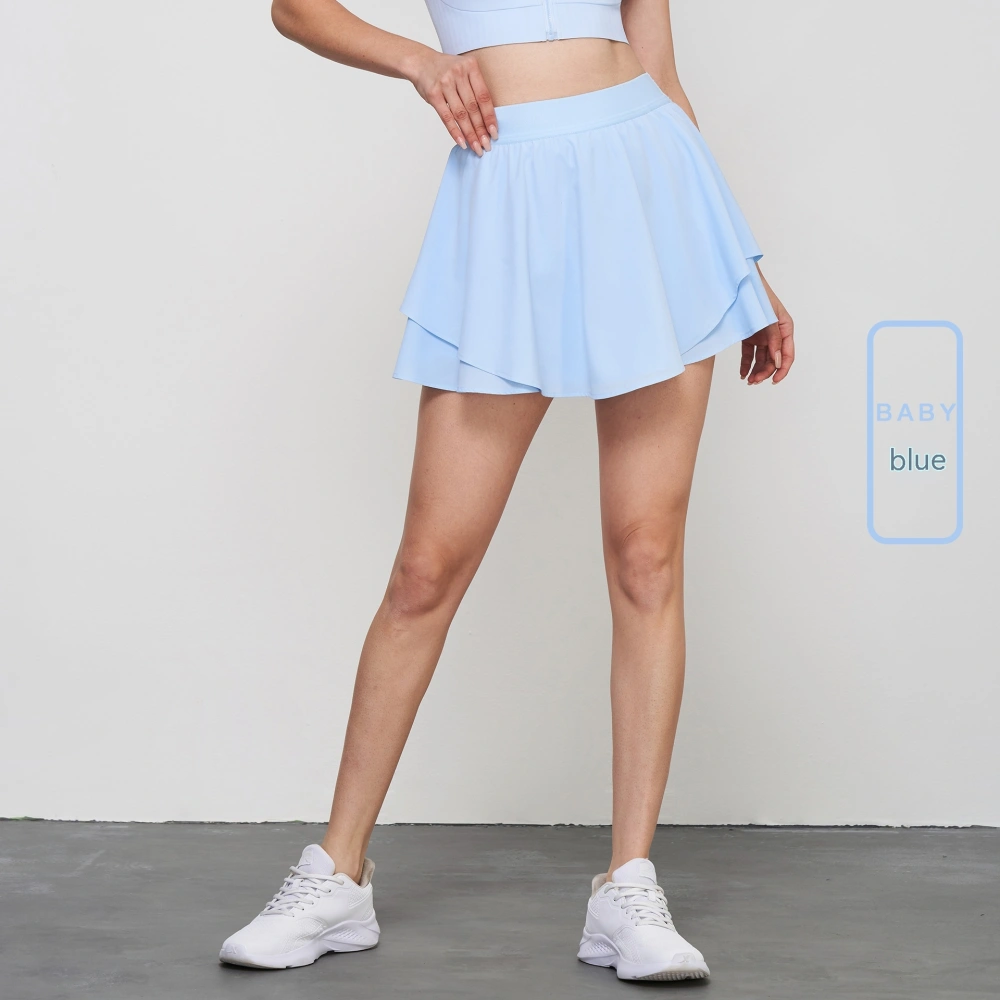 Anti-exposure Outdoor Tennis Skirt High Waist Yoga Skirts