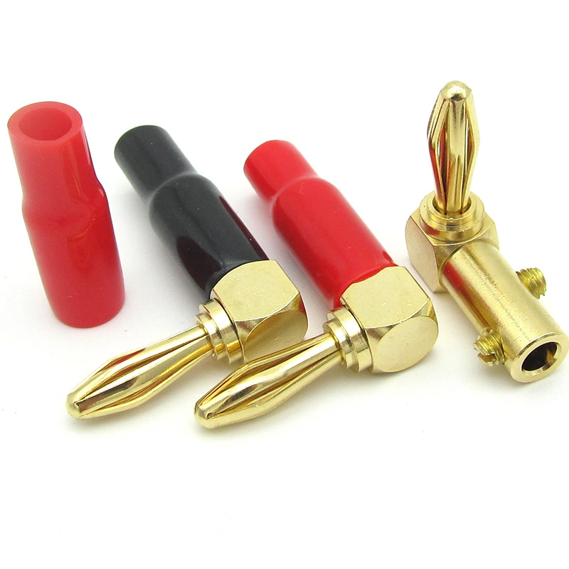 Speaker Cable Gold-plated Copper Banana Plug For Binding Post