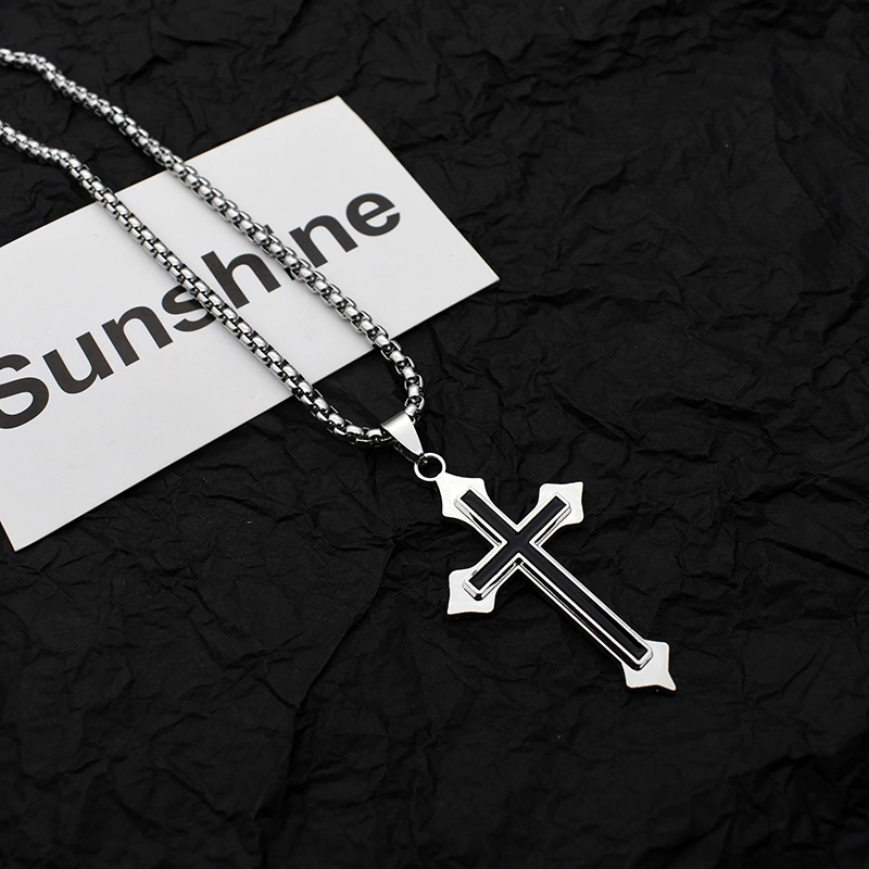 Cross Necklace Disco Pendant Hip Hop Accessories