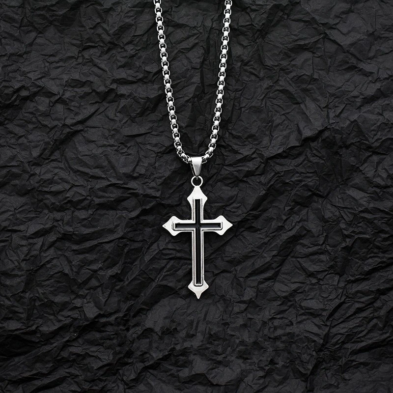 Cross Necklace Disco Pendant Hip Hop Accessories