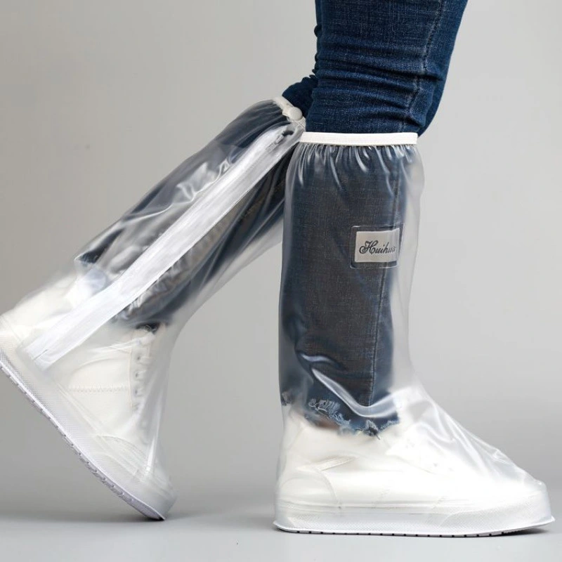 1 Pair of Non-slip Waterproof Overshoes Rain Shoe Covers for Clear Shoe Protection