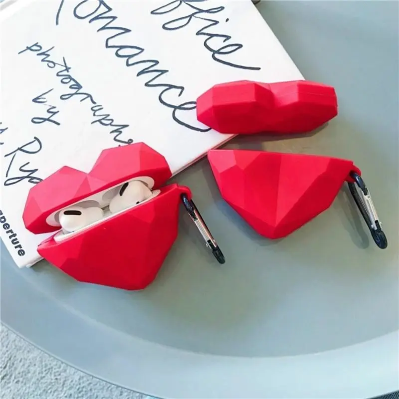 For AirPods Pro Case Cute Cartoon Heart Love Earphone Case For Apple Air Pods 2 1 Case Soft Silicone Protect Cover Lovely