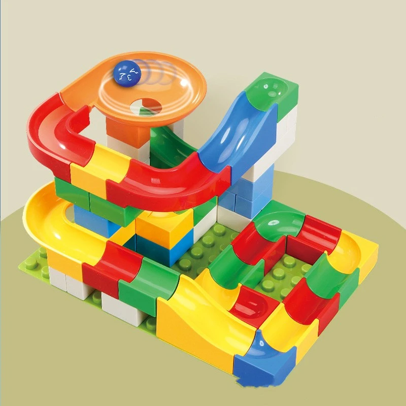 Children's Puzzle Brain-moving Particles Assembled Slide Buliding Blocks