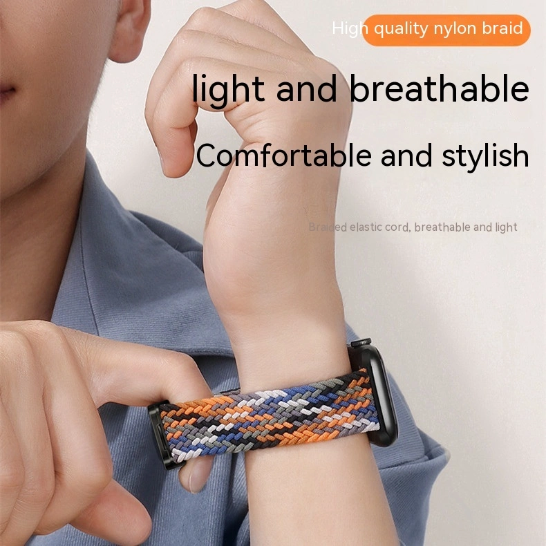 Adjustable Woven Magnetic Buckle Nylon Watchband