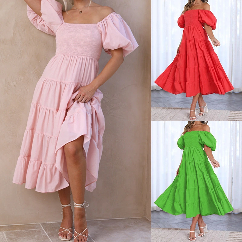 Women's Fashion Loose Off Shoulder Dress