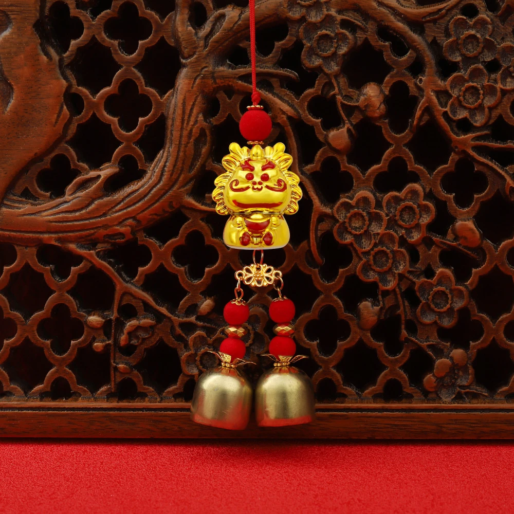 Dragon Year Golden Lucky Wind Chime Small Pendant