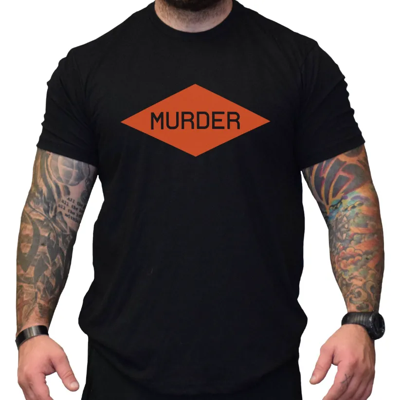 Murder Bat Diamond Men's Digital Printing Casual Round Neck T-shirt